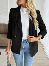 Aurohaya Women’s Blazer with Buttons and Pockets ong Sleeve Single-Breasted Lapel Casual Work Jacket